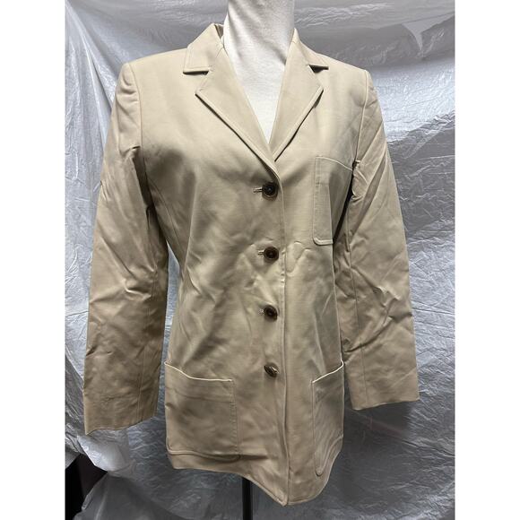 Linda Allard Ellen Tracy Navy Blue Women’s Suit Size 8 Blazer and Matching Pants - Picture 2 of 8